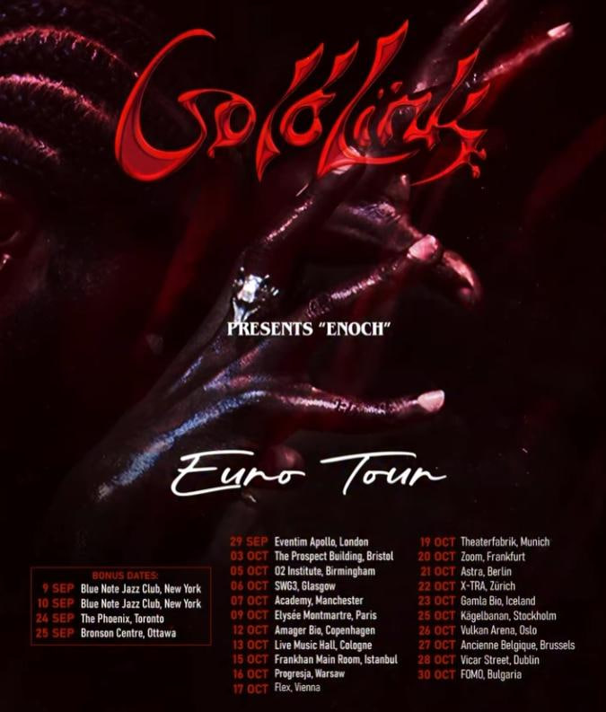 GoldLink ENOCH Tour Poster 2025